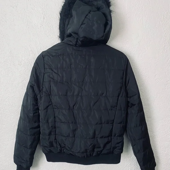 JouJou women’s faux fur lined hooded down jacket - Picture 15 of 16